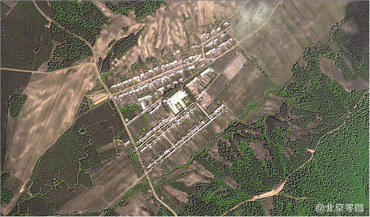 韩国Kompsat卫星2007年拍摄的五常市林区卫星图