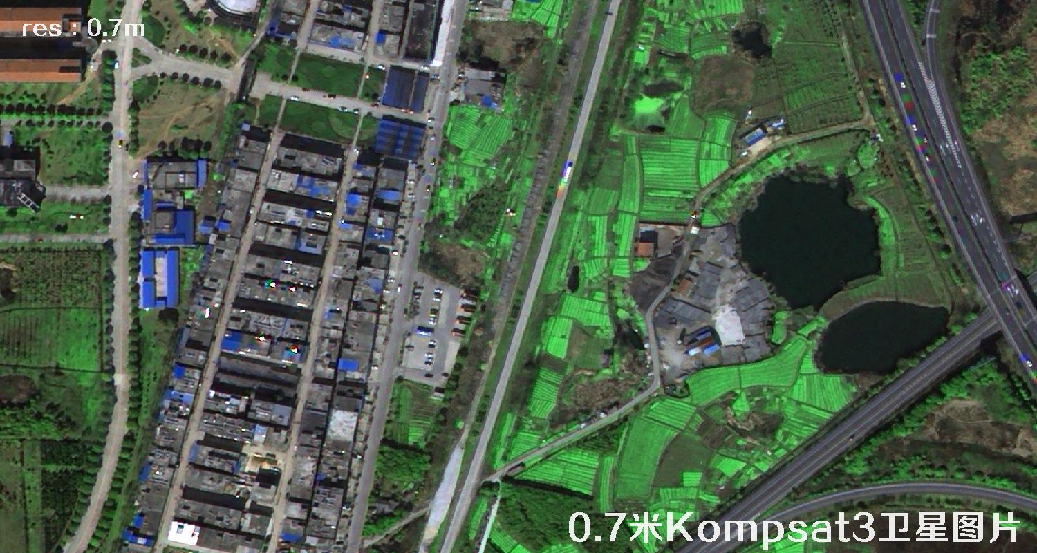 韩国0.7米分辨率Kompsat3卫星拍摄的高清图片