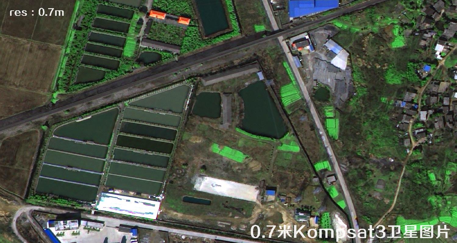 韩国0.7米分辨率Kompsat3卫星拍摄的高清图片