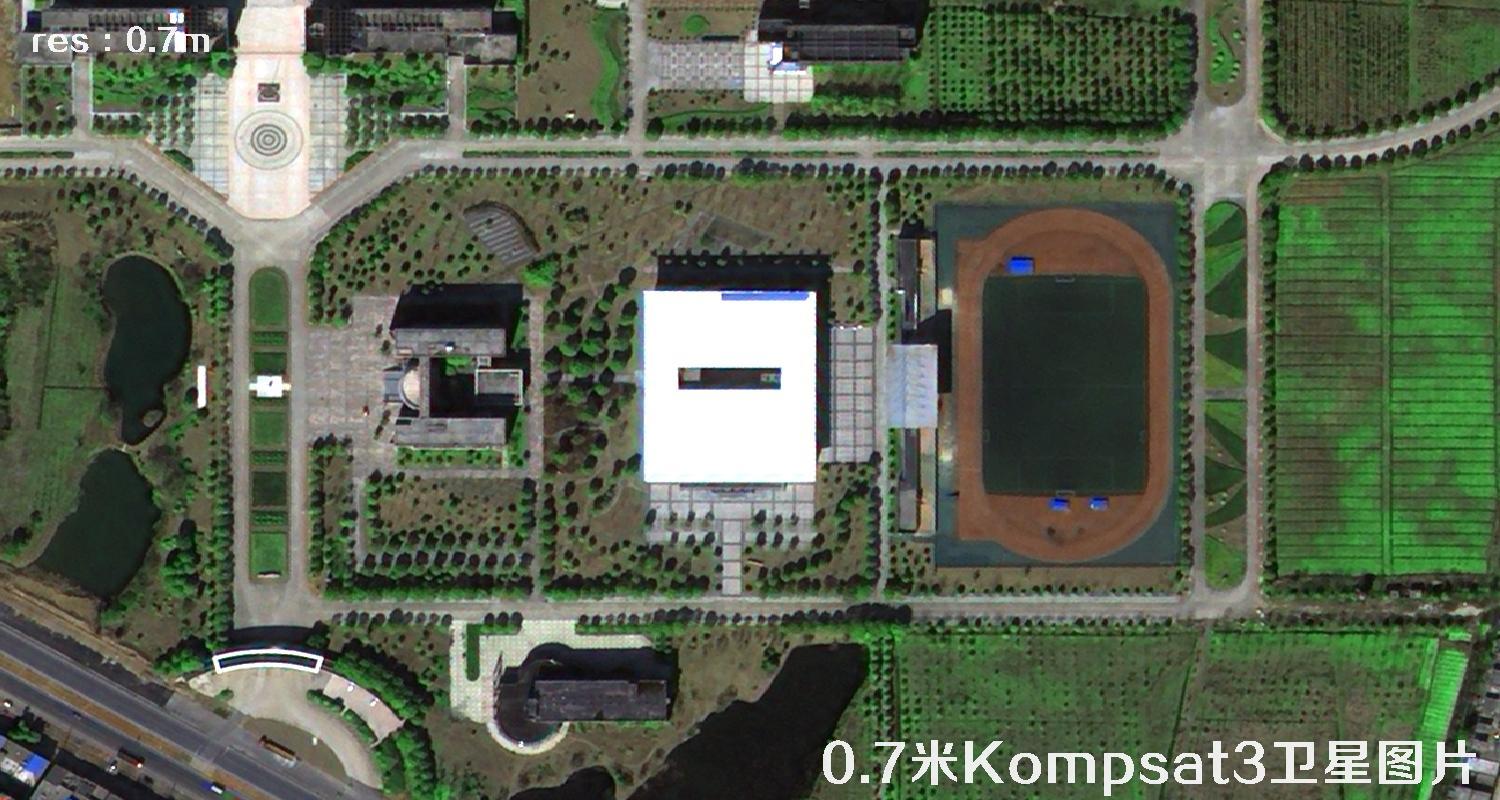 韩国0.7米分辨率Kompsat3卫星拍摄的高清图片