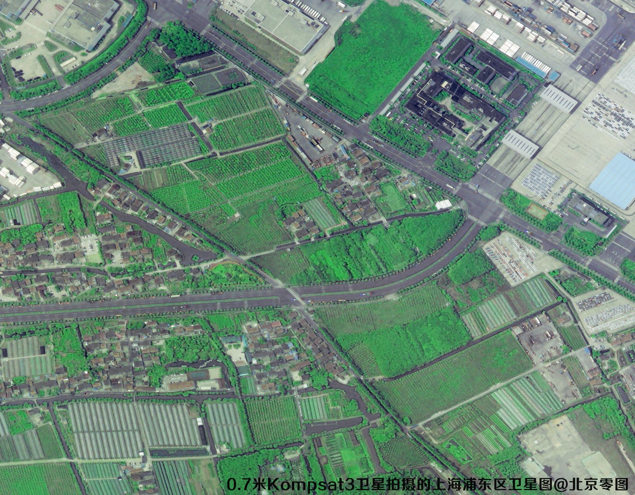 Kompsat3卫星拍摄的0.7米分辨率影像图片