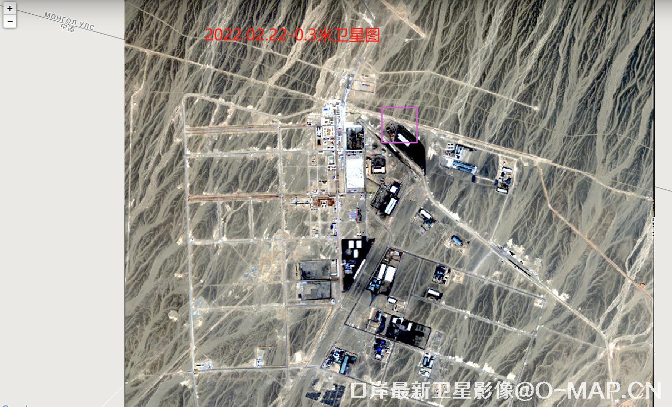 内蒙古策克口岸2022年0.3米WorldView3卫星影像图