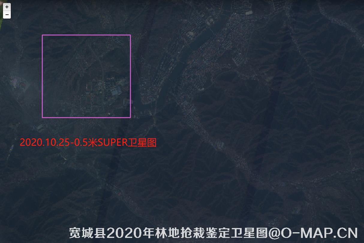 河北省承德市宽城满族自治县2020年10月份林地抢栽鉴定0.5米高景一号卫星图