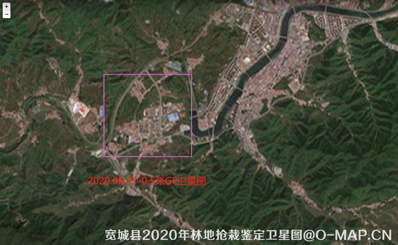 河北省承德市宽城满族自治县2020年6月份林地抢栽鉴定0.5米GeoEye卫星图