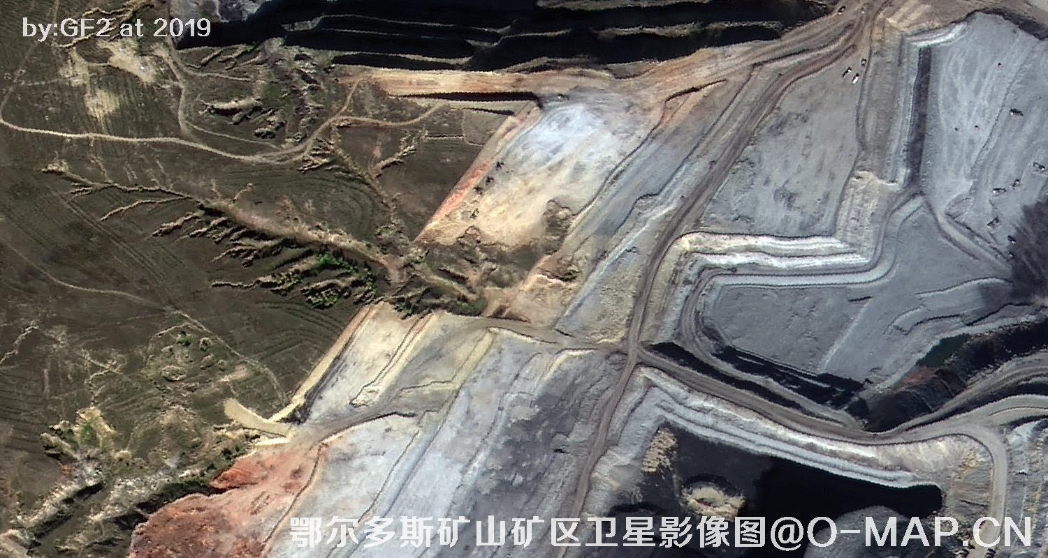 鄂尔多斯矿山矿区卫星影像图