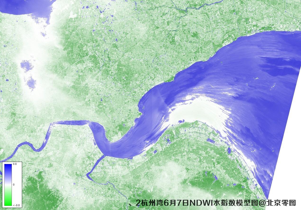 杭州湾6月份卫星图及多光谱数据