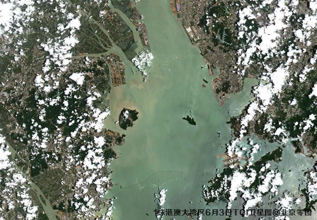 珠港澳大湾区6月份卫星图及多光谱数据