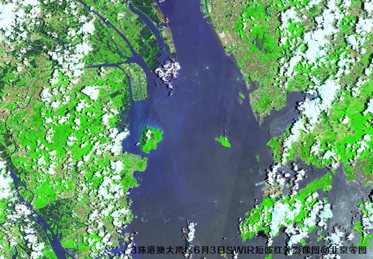 珠港澳大湾区6月份卫星图及多光谱数据