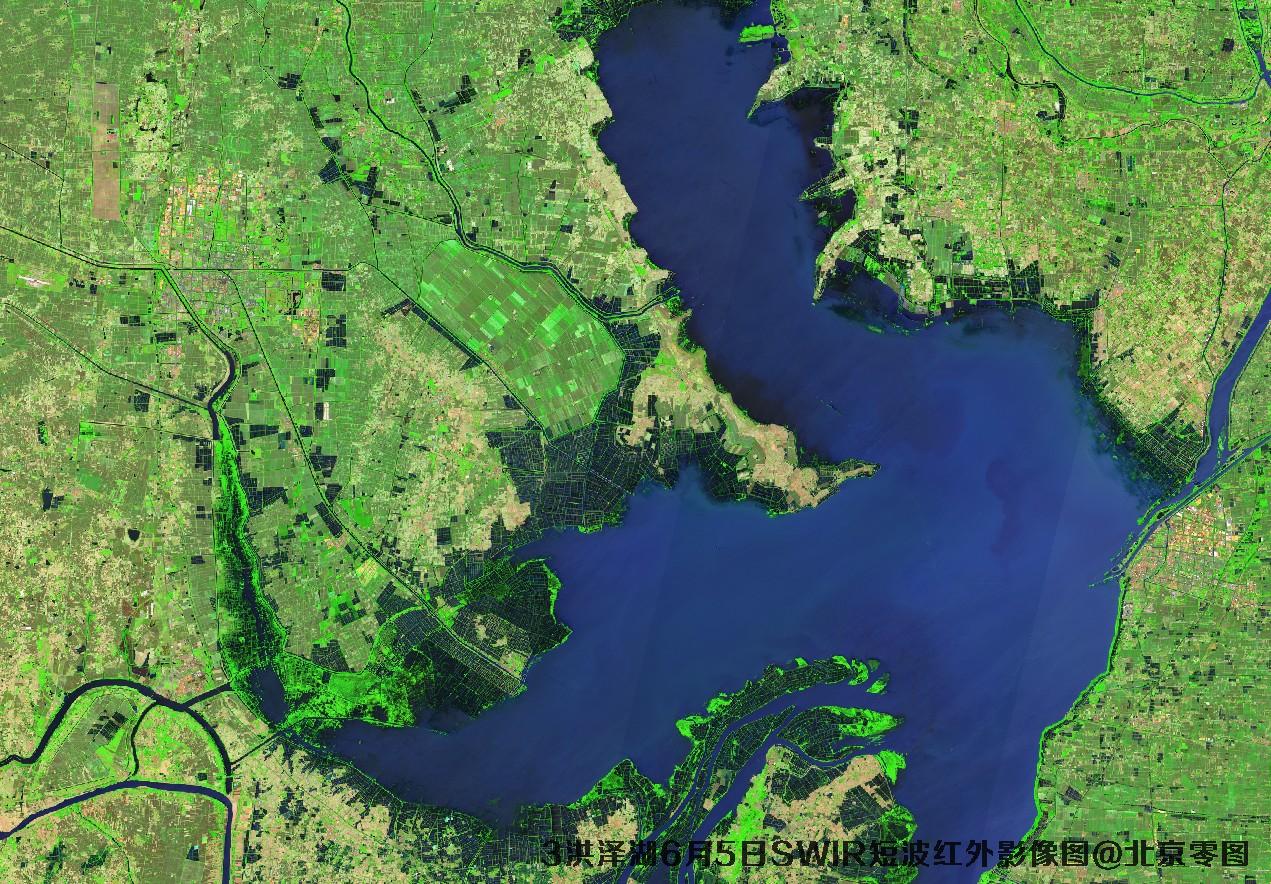 洪泽湖6月份卫星图及多光谱数据
