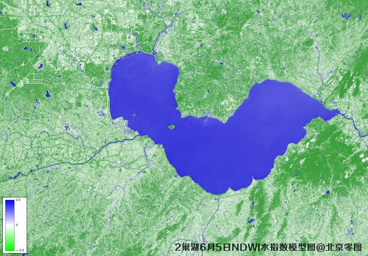 巢湖6月份卫星图及多光谱数据