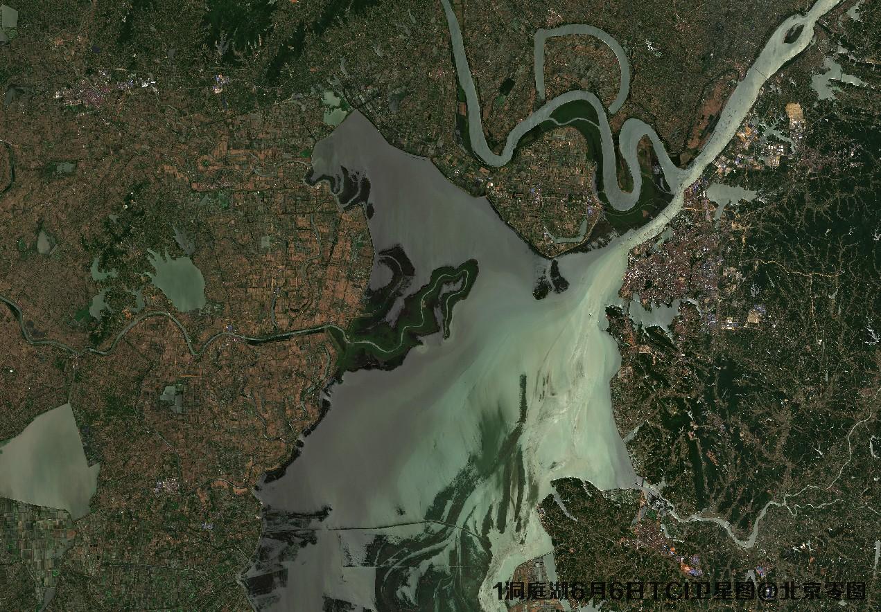 洞庭湖6月份卫星图及多光谱数据