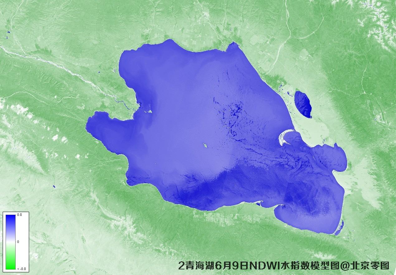 青海湖6月份卫星图及多光谱数据