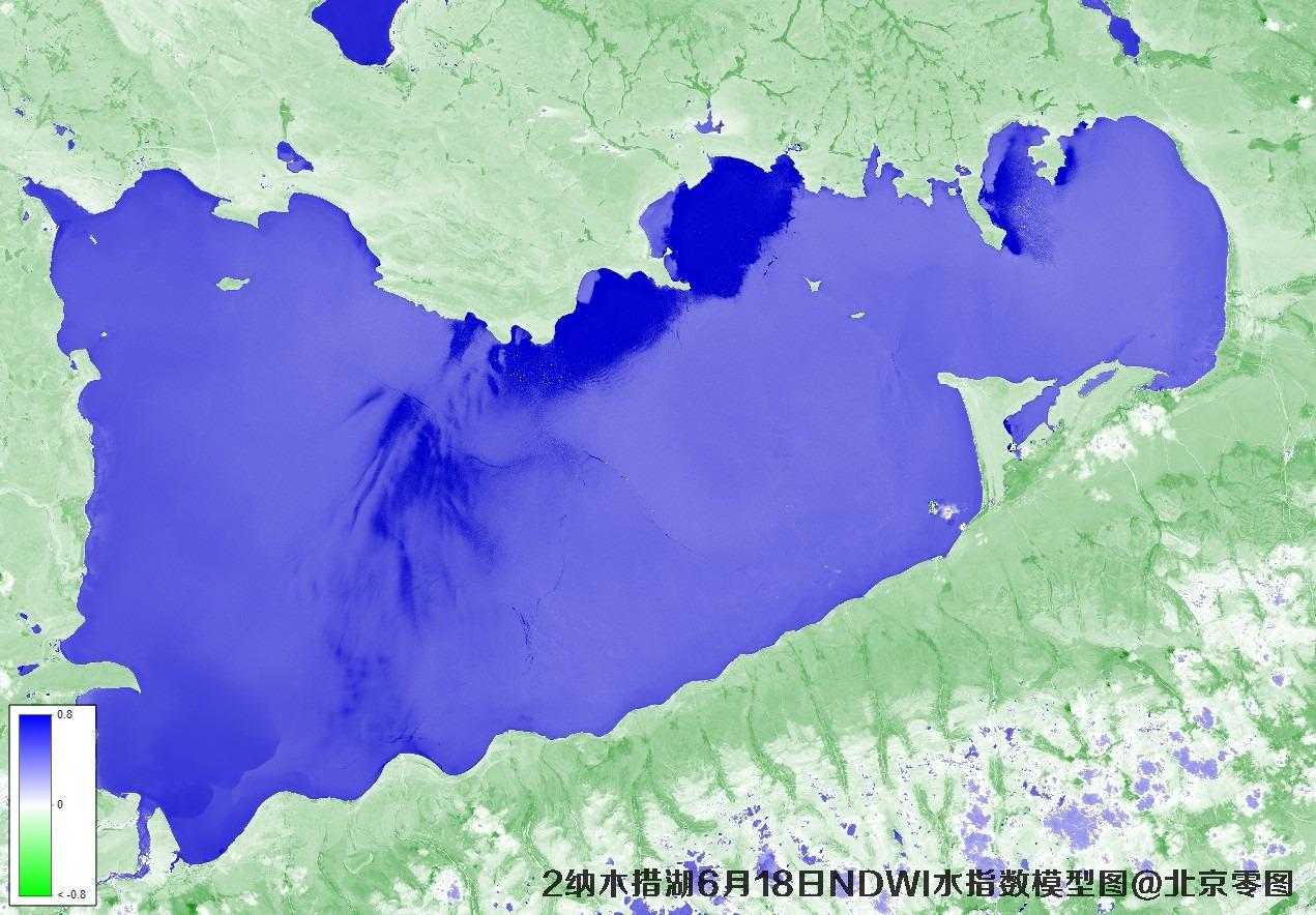 纳木错湖6月份卫星图及多光谱数据