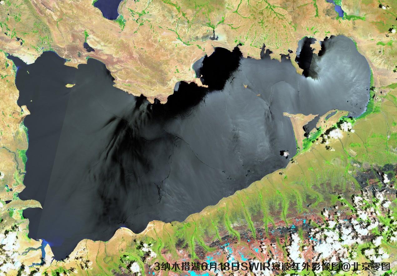 纳木错湖6月份卫星图及多光谱数据