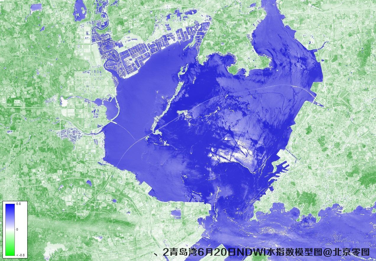 青岛湾6月份卫星图及多光谱数据