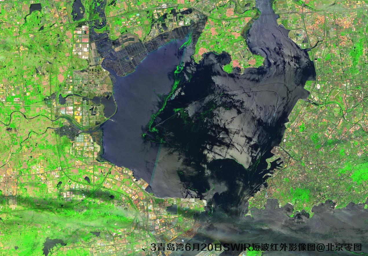 青岛湾6月份卫星图及多光谱数据