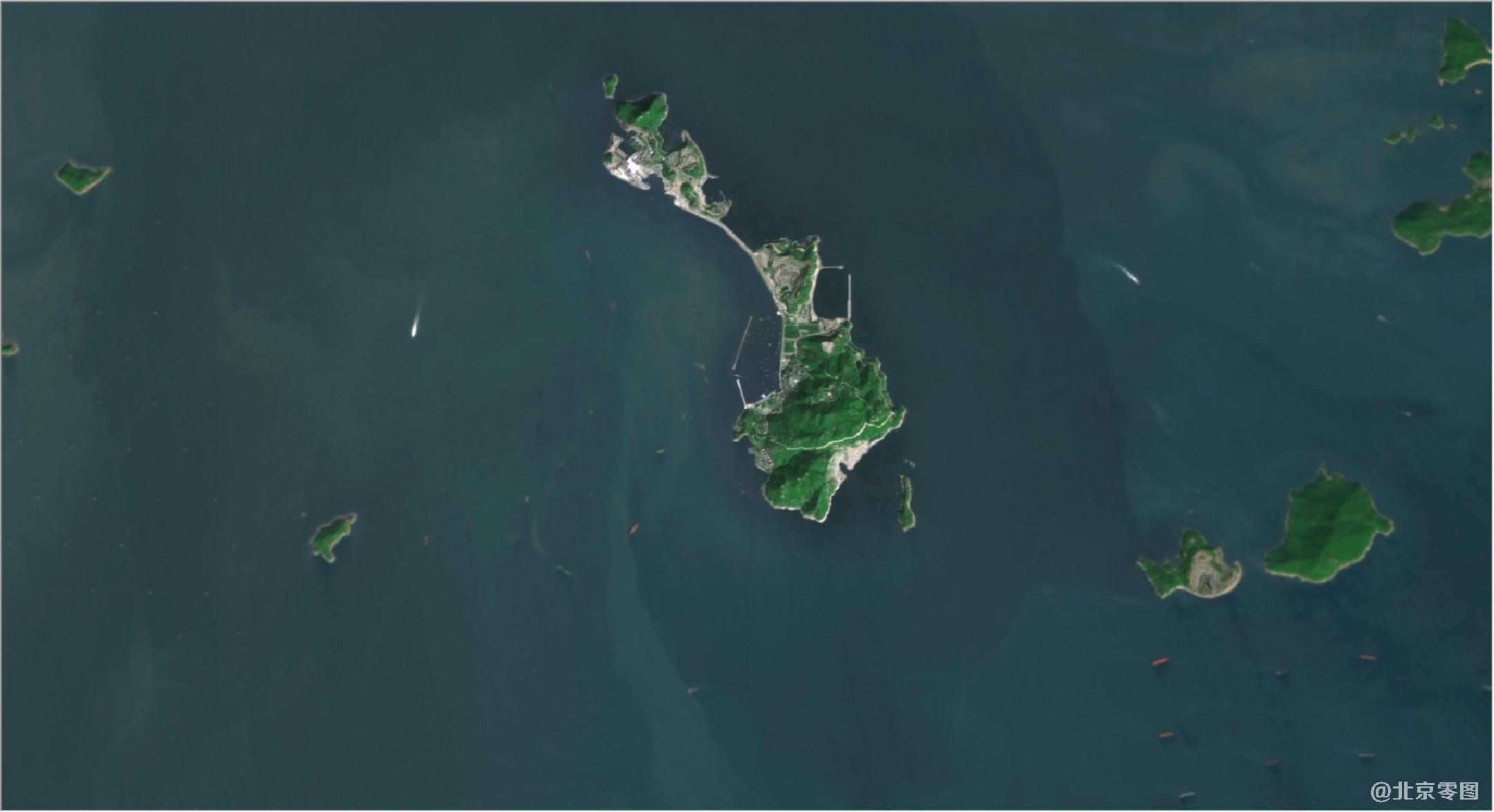 landsat卫星影像图-广东珠海地区海岛