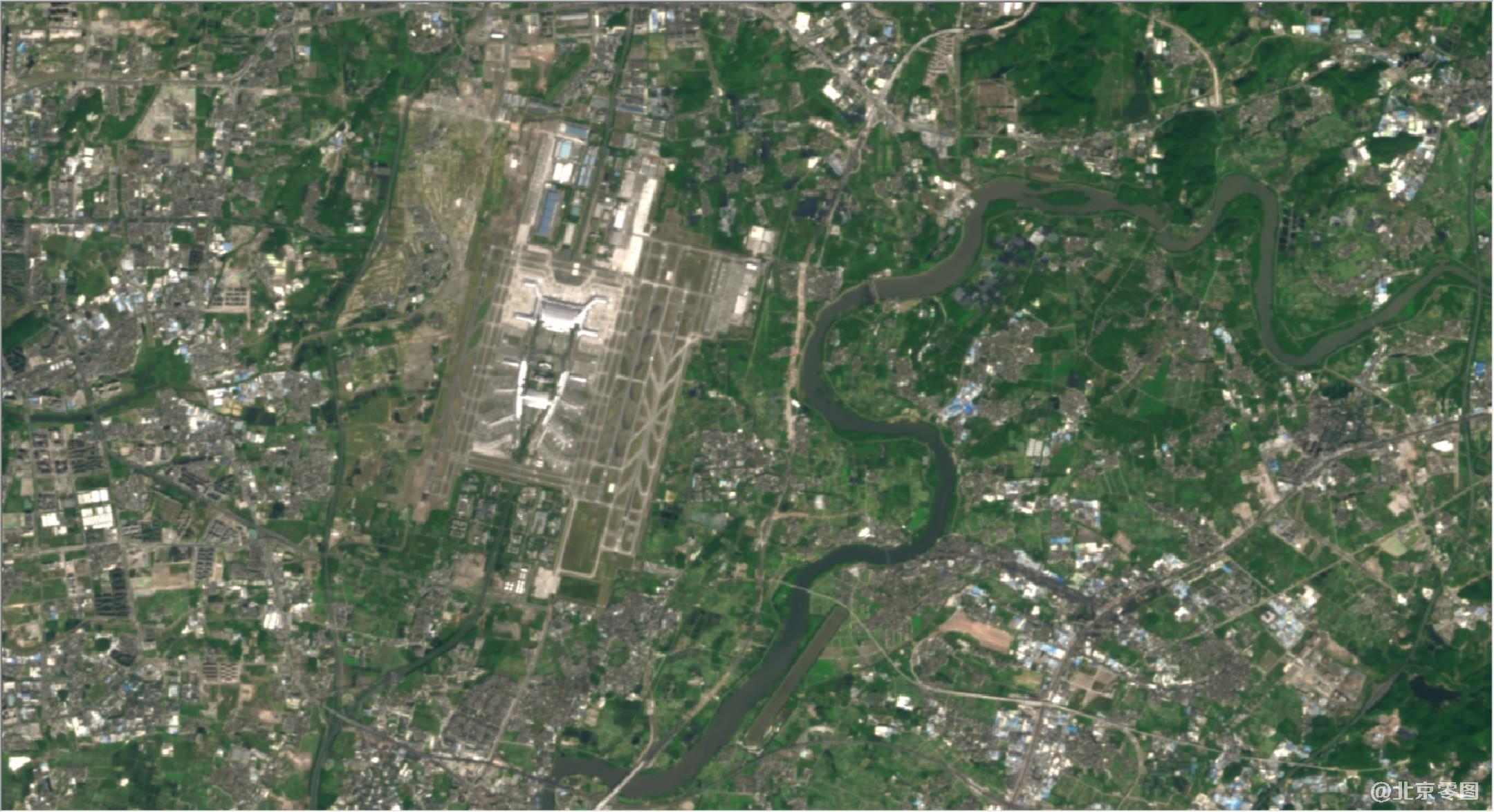 landsat卫星影像图-广东珠海地区机场