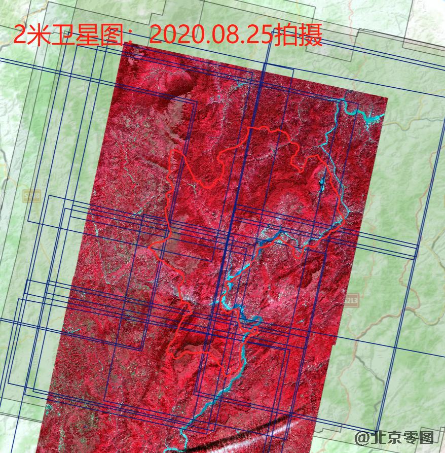 雷波县2米分辨率卫星图查询结果