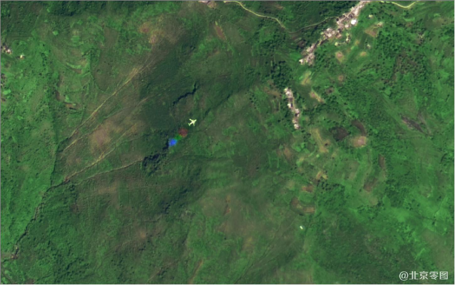 四川省雷波县最新2米卫星图