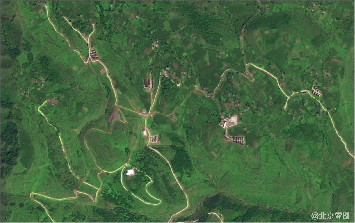 四川省雷波县最新2米卫星图