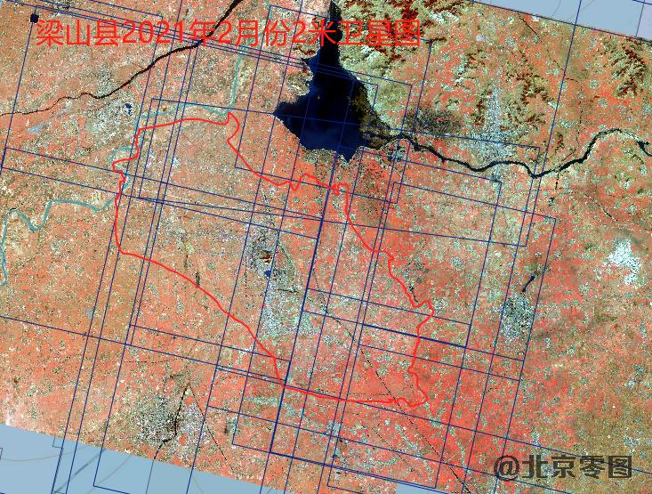 梁山县最新2米卫星地图查询结果