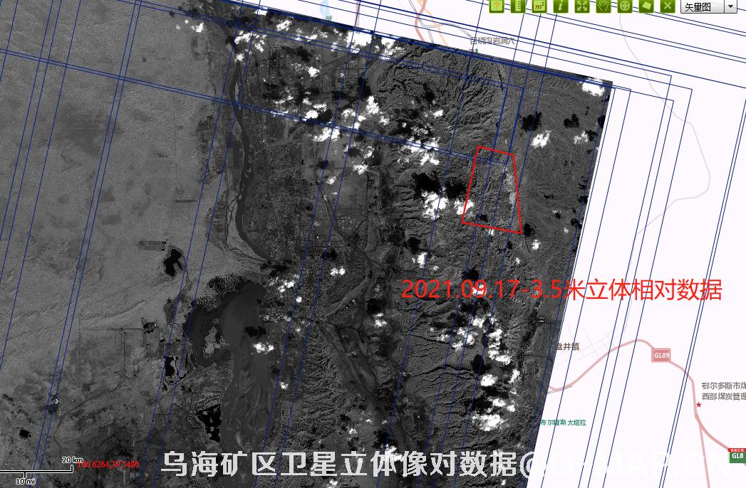 青海省乌海市矿区2021年3.5米资源三号卫星立体像对数据