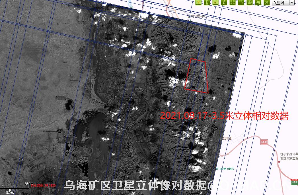 青海省乌海市矿区2021年3.5米资源三号卫星立体像对数据