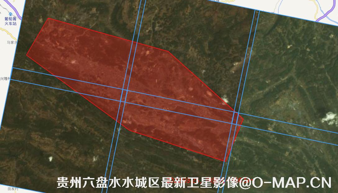 贵州省六盘水市水城区2022年最新卫星影像图