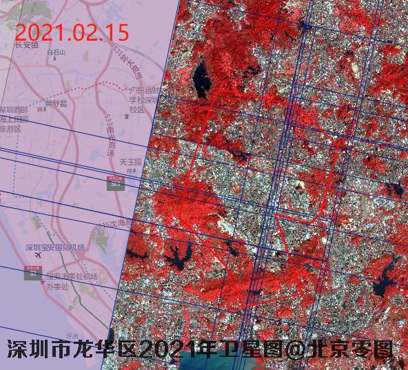 龙华区2021年国产高分辨率卫星更新频次报告