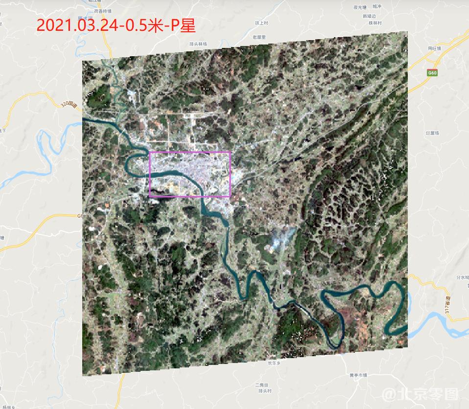 卫星地图查询结果预览图-2021年3月份拍摄