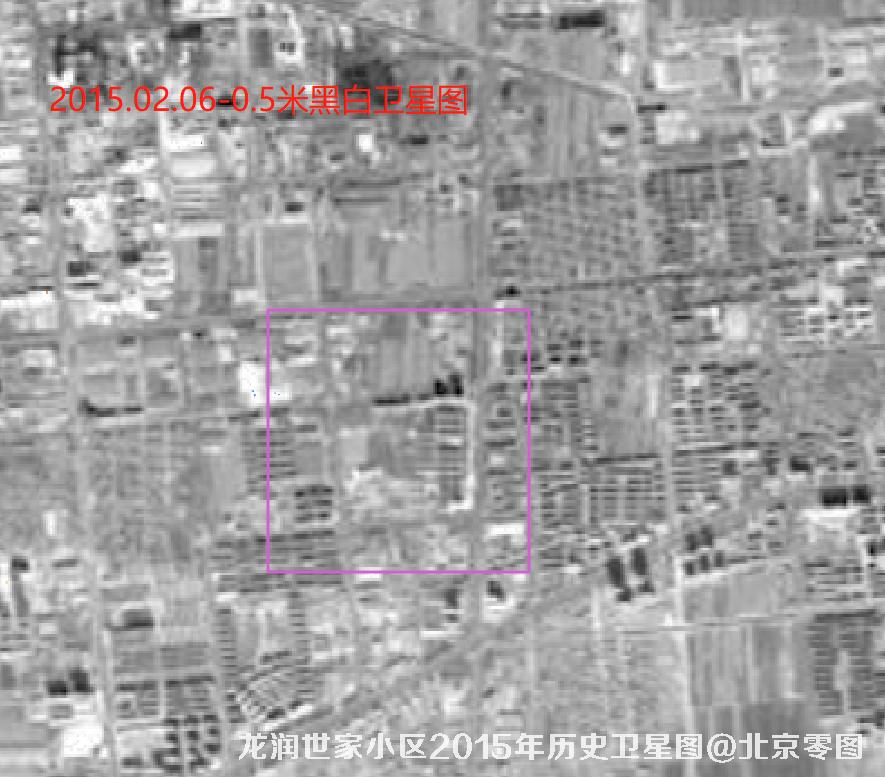 龙润世家小区2015年历史卫星图查询结果