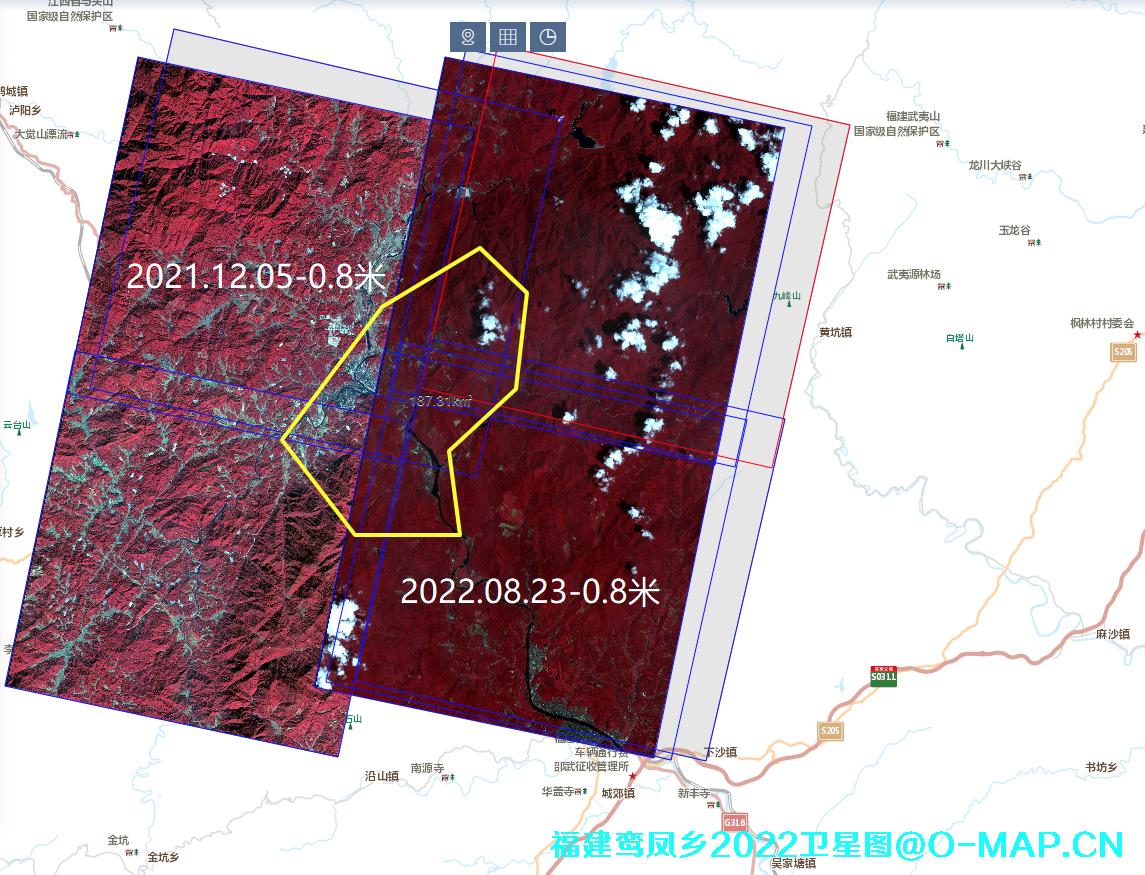 福建省福建省南平市鸾凤乡2022年最新卫星图