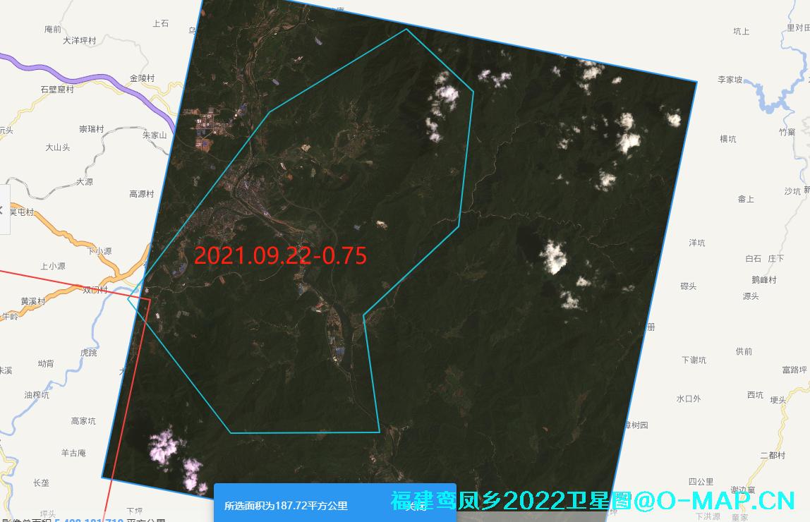 福建省福建省南平市鸾凤乡2022年最新卫星图