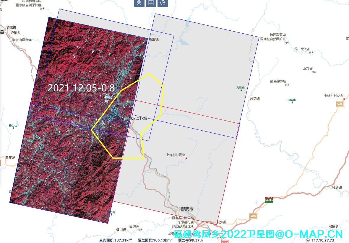 福建省福建省南平市鸾凤乡2022年最新卫星图