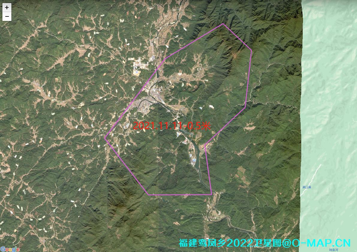 福建省福建省南平市鸾凤乡2022年最新卫星图