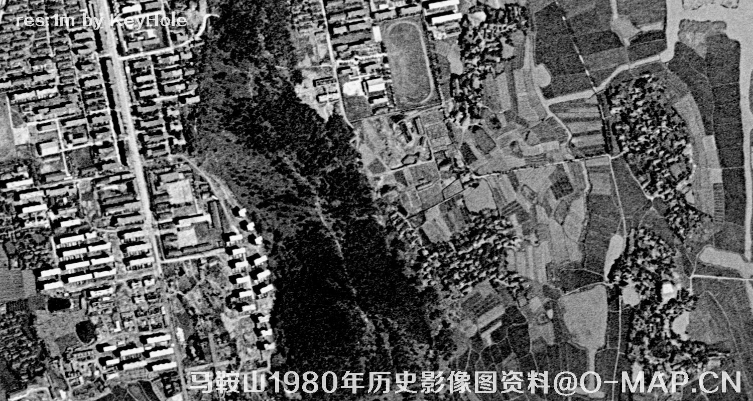 安徽省马鞍山市1980年历史影像图资料