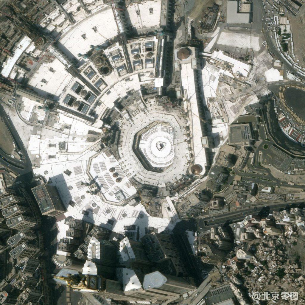 maxar卫星影像图-疫情下的麦加大清真寺