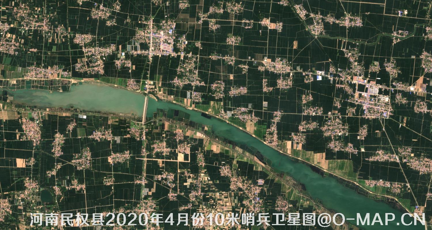 河南省民权县2020年10米分辨率遥感影像图