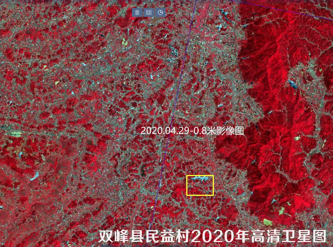 双峰县民益村2020年高清卫星图