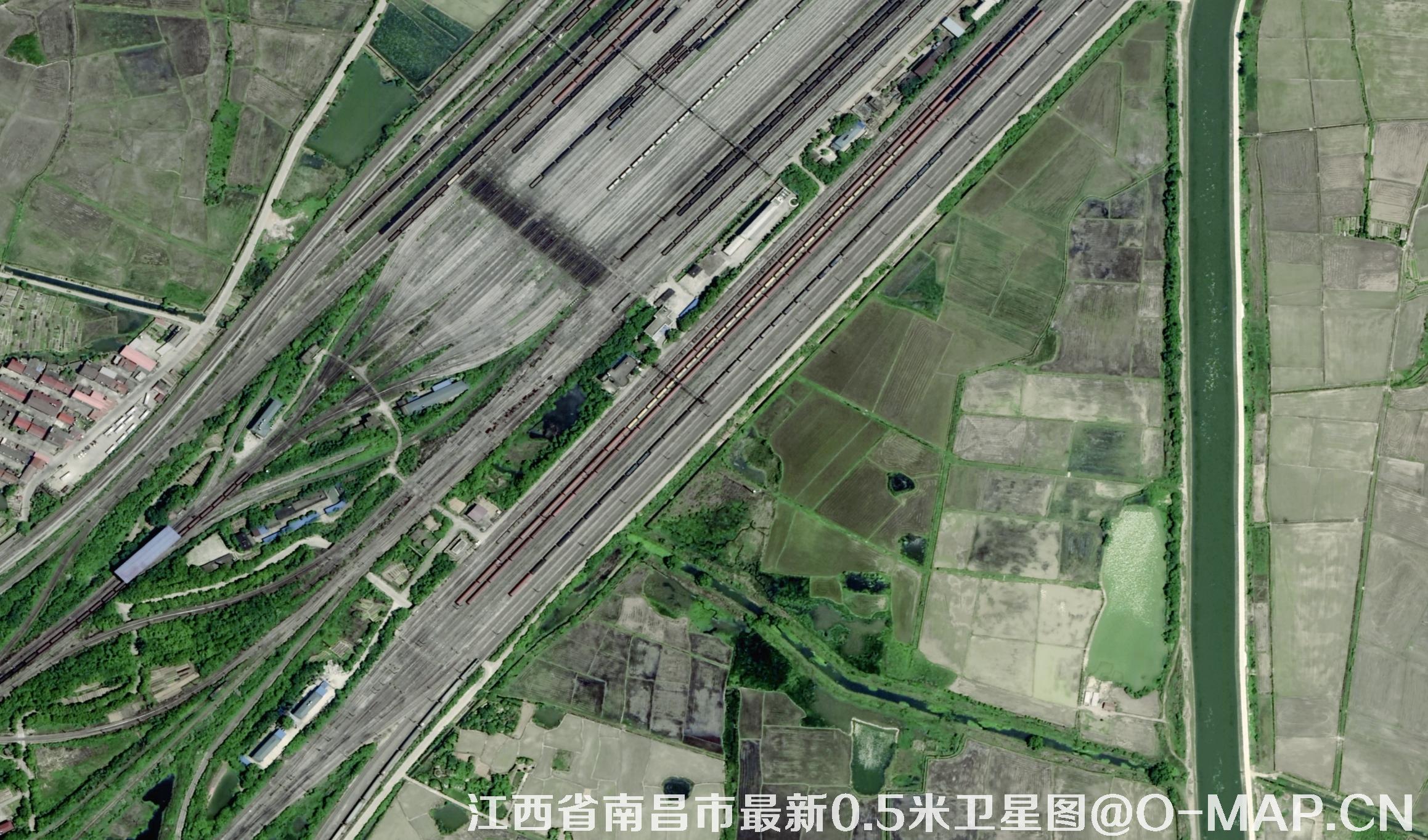 0.5米遥感卫星拍摄的江西省南昌市