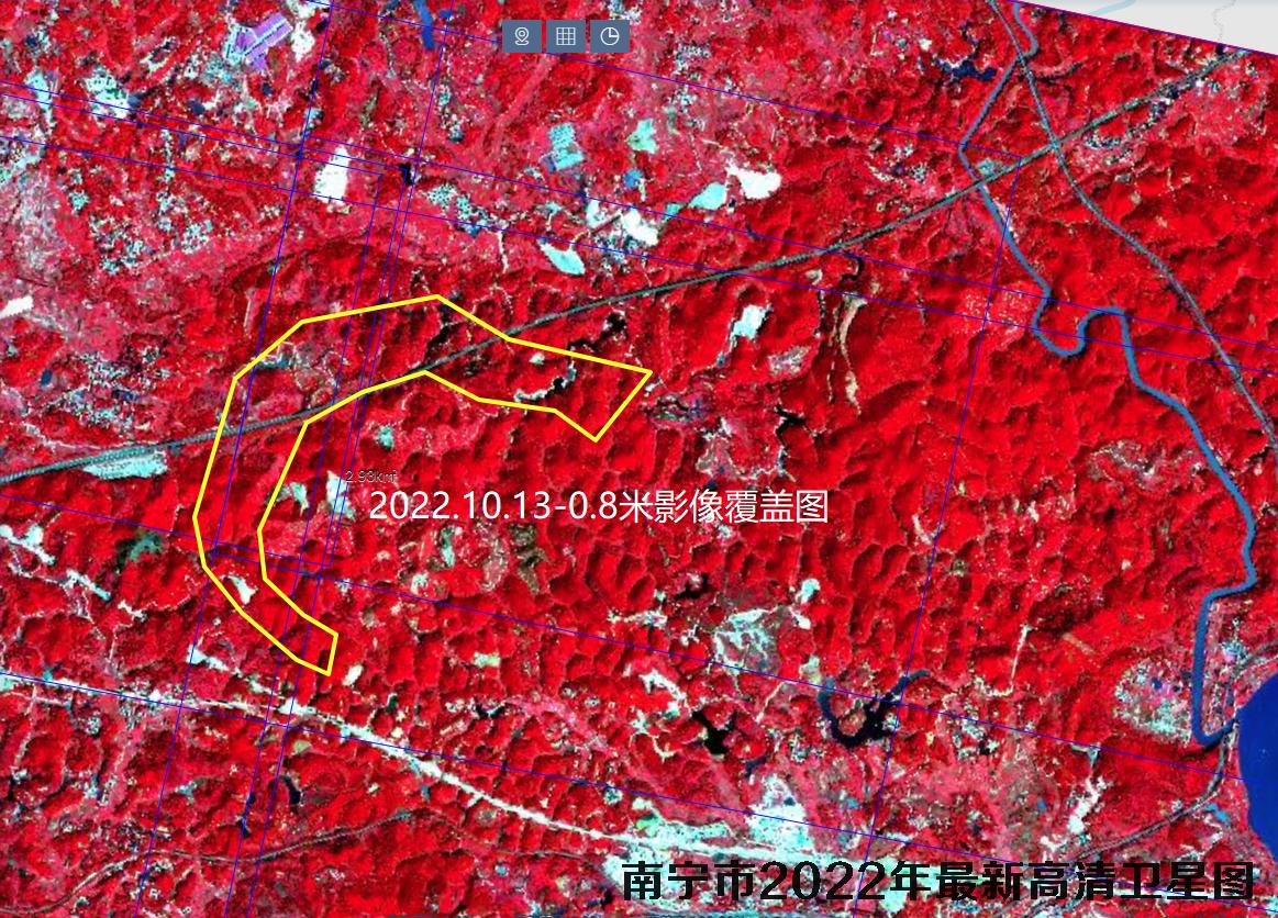 广西省南宁市2022年最新高清卫星图查询报告