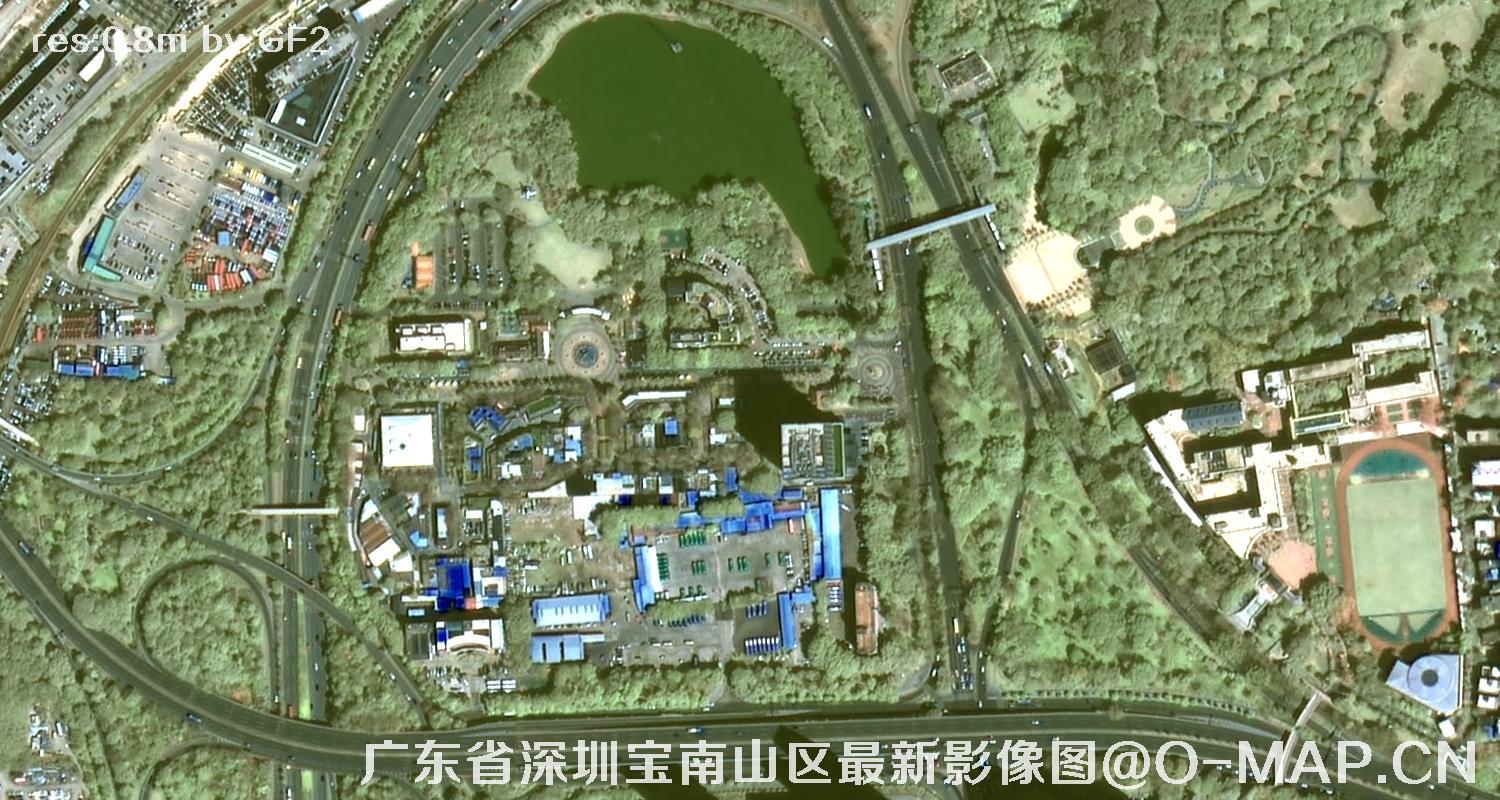 广东省深圳宝南山区最新影像图