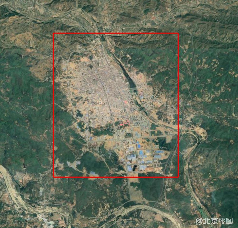 南召县卫星影像查询范围(43平方公里)