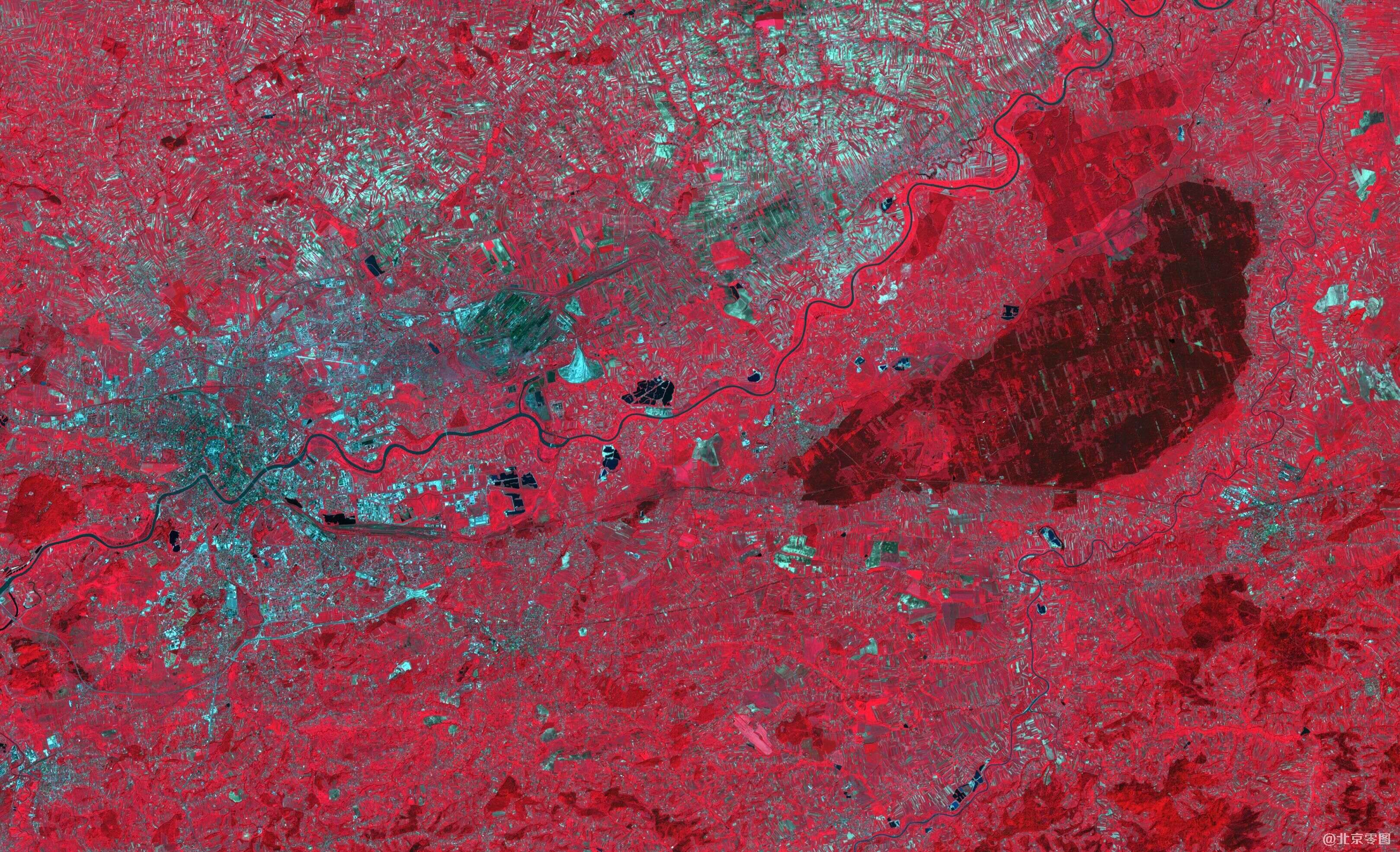 波兰尼波尔鼠森林卫星图-aster卫星拍摄