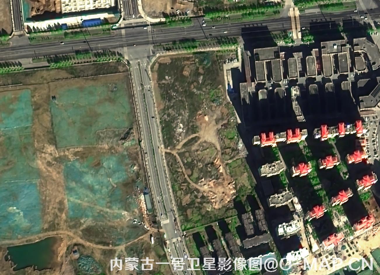 内蒙古一号卫星拍摄的0.5米工业空地影像图