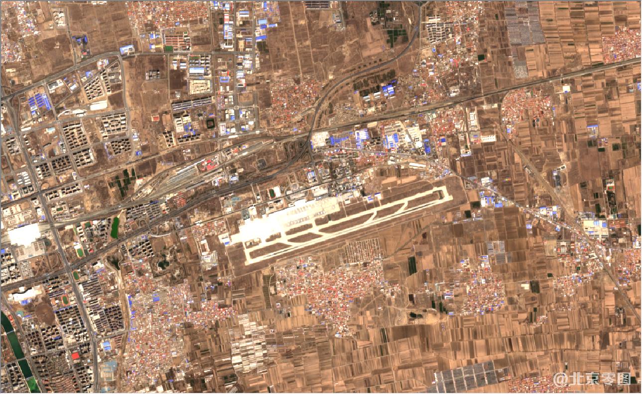 内蒙古呼和浩特2021年4月份最新卫星图