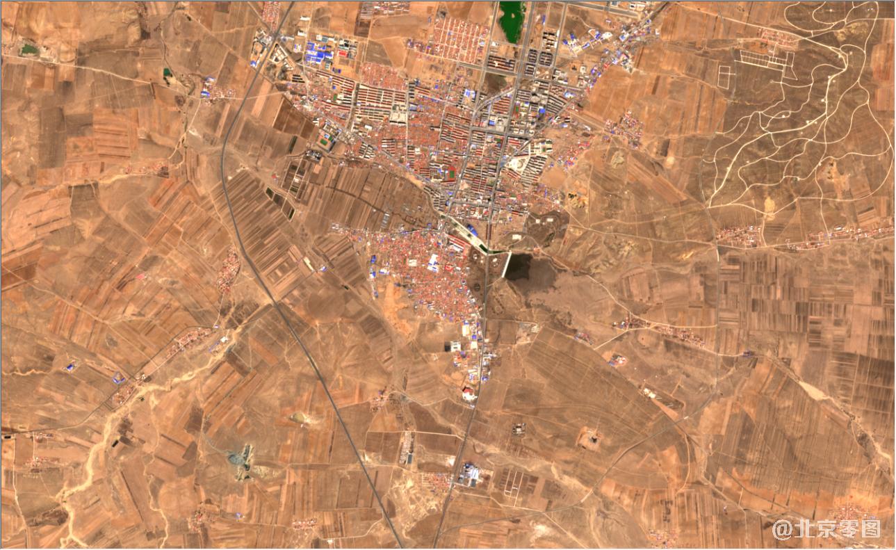 内蒙古呼和浩特2021年4月份最新卫星图