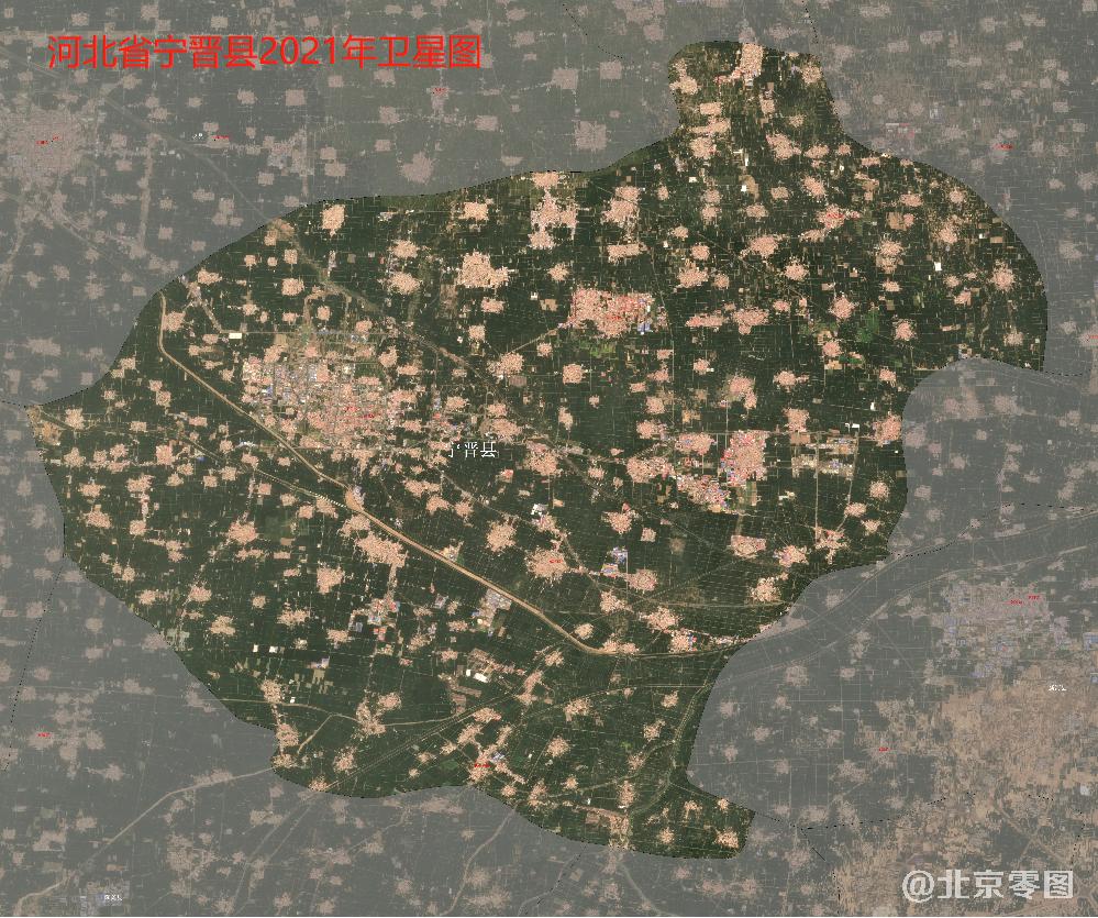 宁晋县2021年卫星图-TCI真彩色影像图