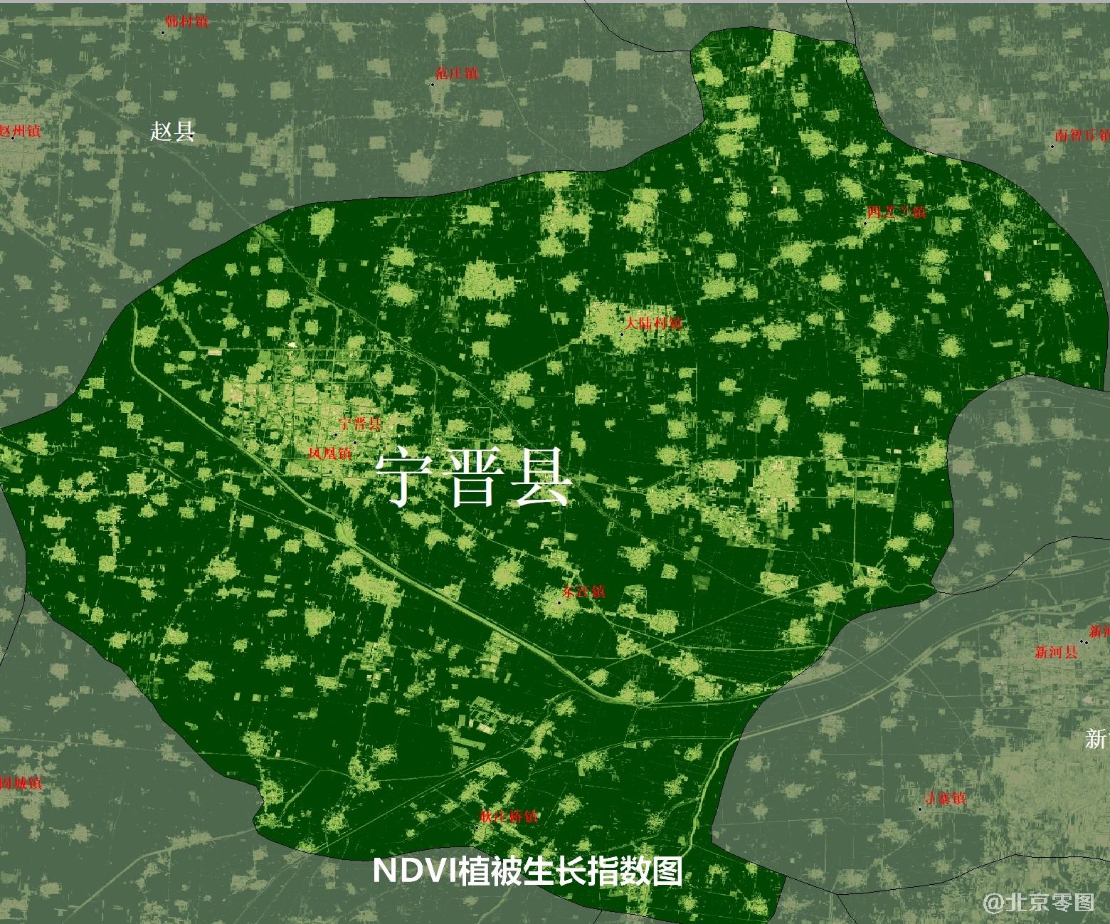 河北省宁晋县2021年卫星图免费下载
